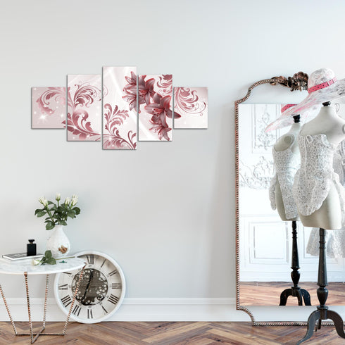 Wandbilder Wohnzimmer XXL Blumen Lilien Moderne Bild Abstrakt
